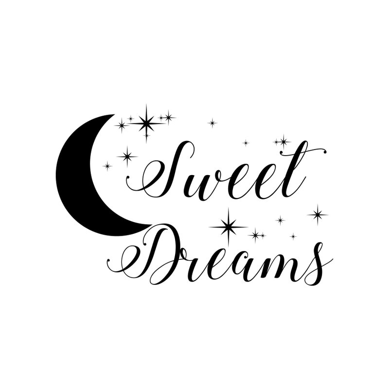 Text & Numbers Non-Wall Damaging Wall Decal, Black
