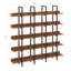 5 Tier Bookcase With Metal Frame, Open Book Display Shelf-685312459