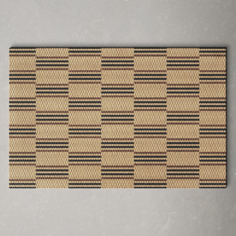 Neighburly Non-Slip Striped Outdoor Doormat