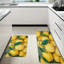 Ensemble de 2 tapis de cuisine citron