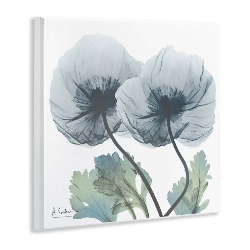 Double Modern Flower Blossoms Wall Plaque, design by Albert Koetsier