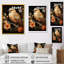 Fleurs printanières d'oiseaux - Art mural oiseau-990575025-990575039