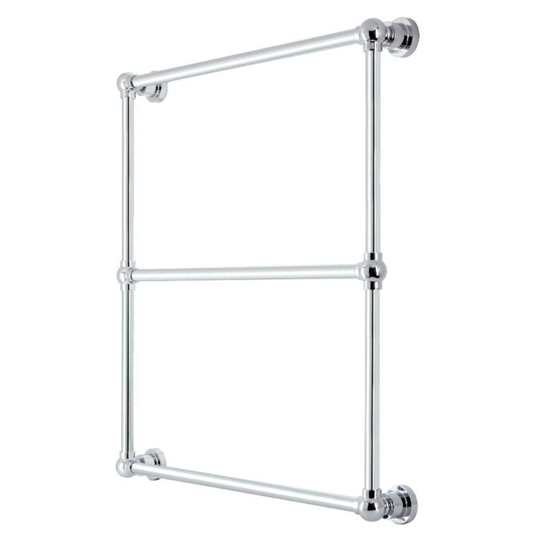 Porte-serviettes mural en laiton 24 po x 32 po Kingston, H 32 po x l 30 po x P 3 po, Chrome poli