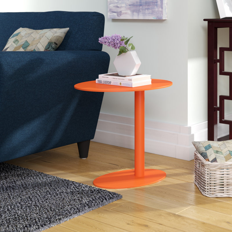 Table d'appoint en métal Sunset, Orange