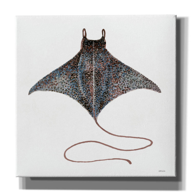 'Eagle Ray 2' by Stellar Design Studio, Canvas Wall Art, 18" H x 18" W x 0.75" D