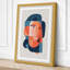 Geometric Portrait Mid-Century - Wrapped Canvas-1939386685-1939386686