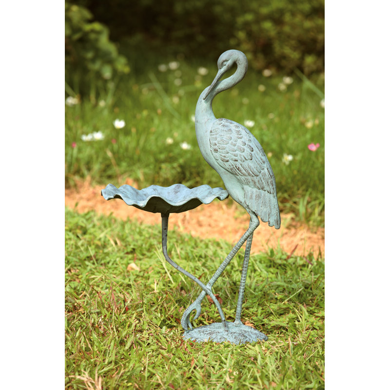Crane Birdbath