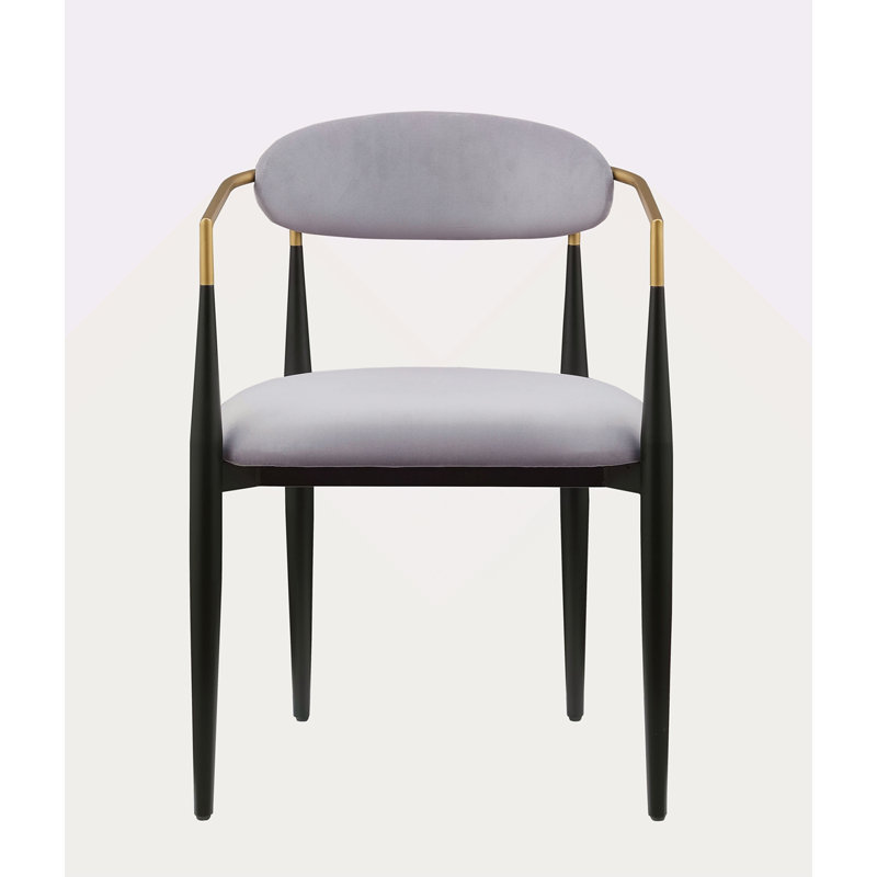 Ensemble de chaises rembourrées 2 pièces, Gris