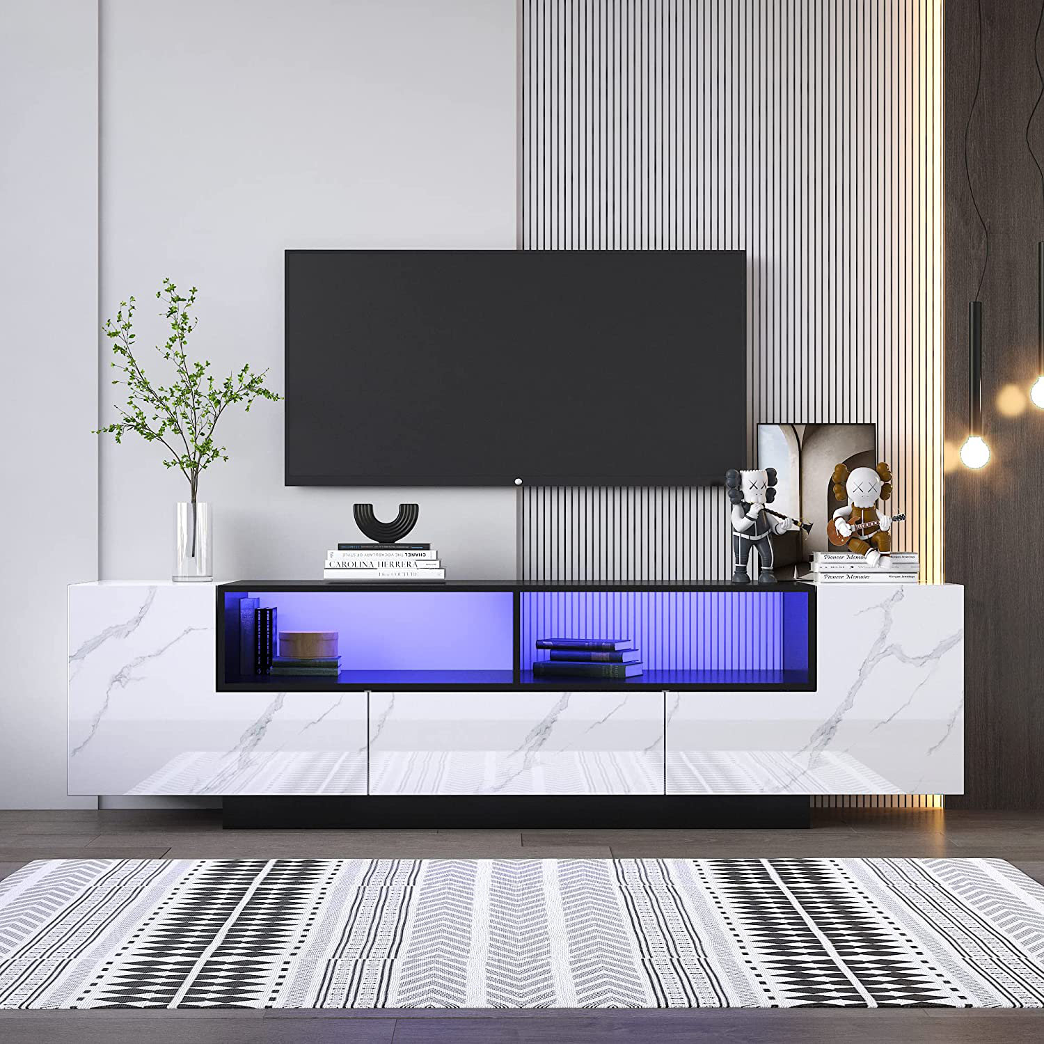 Dantina TV Stand for TVs Up to 75 Wrought Studio Color: Black