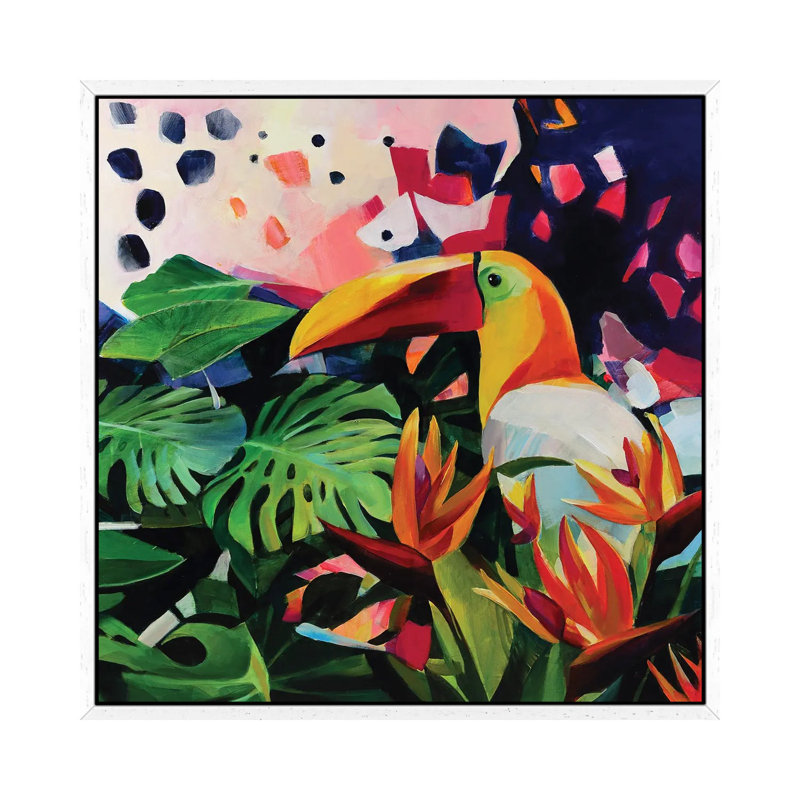 Unknown World III 1 Piece Wall Art on Canvas, 45.72 cm H x 45.72 cm W, White Framed