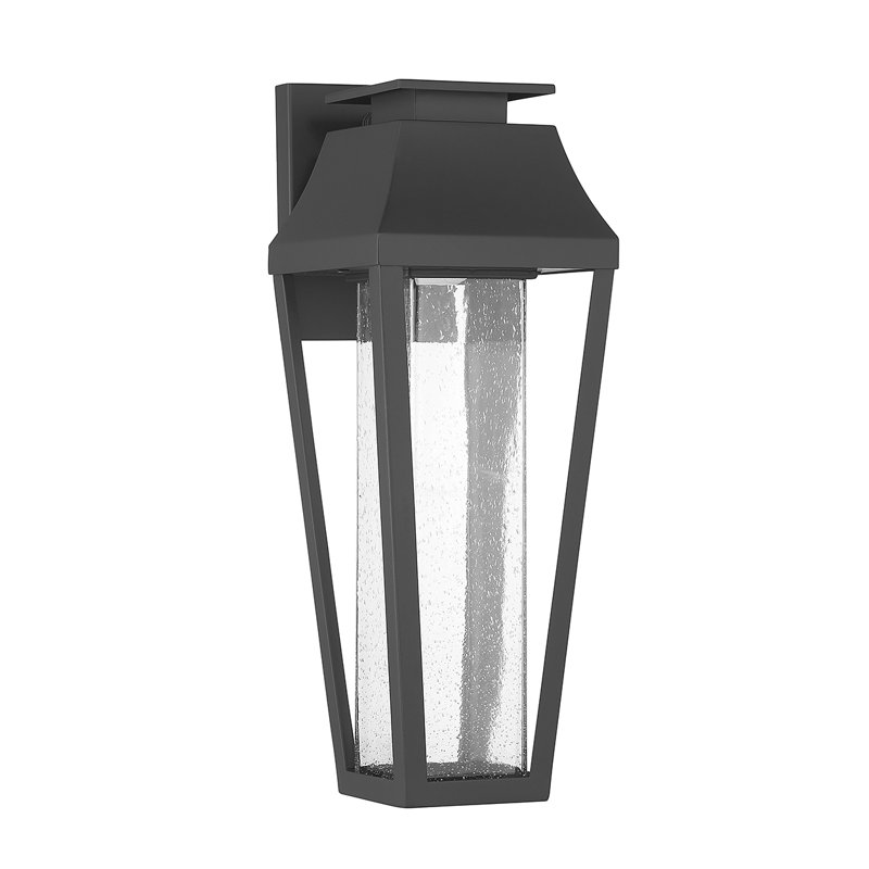 Brookline LED Outdoor Dark Sky Wall Lantern in Matte Black, 17.5" H x 6.5" W x 7.75" D