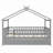 Wooden House Bed with Trundle