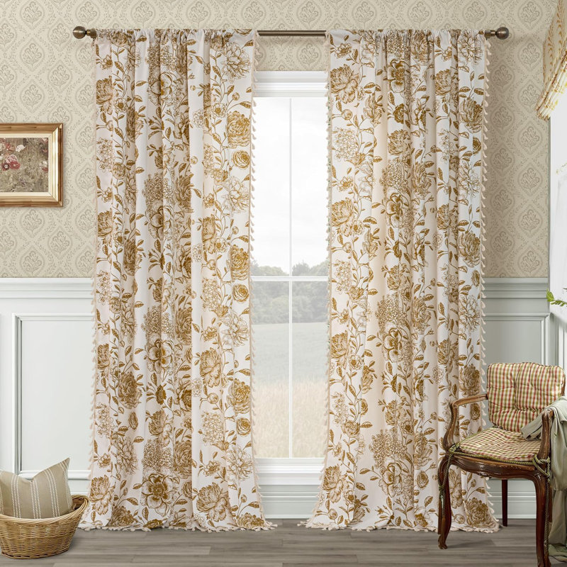 Long Patterned Curtains