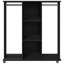 Wardrobe With Wheels 102X38x110 Cm Engineered Wood-1600386777