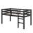 Twin Raised Loft Bed With Ladder-61052271