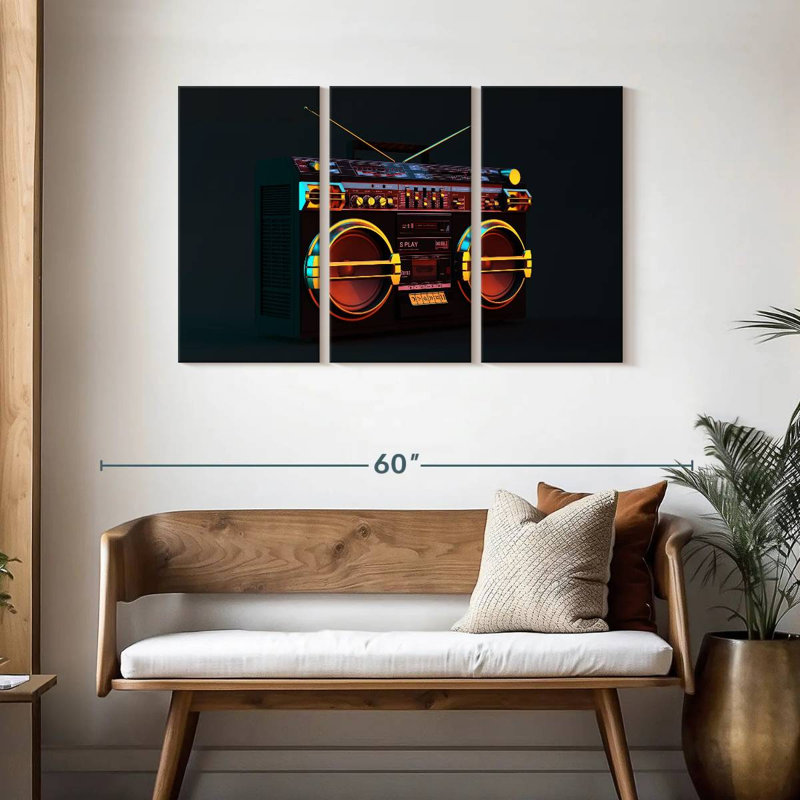 Abarca Modern Boombox, 28" H x 45" W