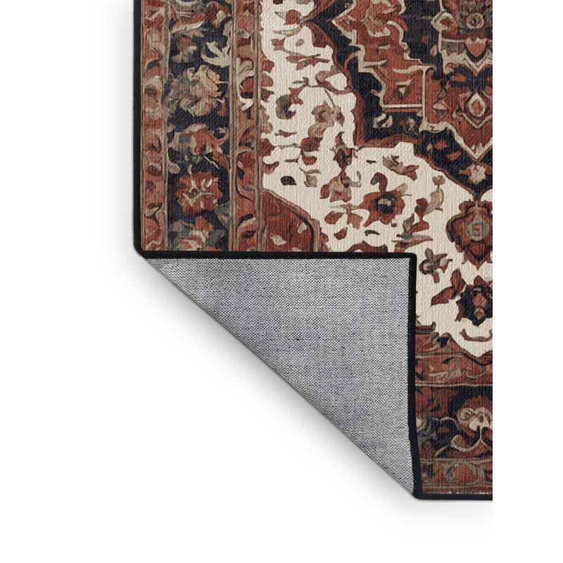 Tapis brun lavable à la machine, Rectangle 8 pi x 10 pi