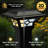 Low Voltage Integrated LED Fence Post Cap Light 2.5 In. X 2.5 In. with Base Adapter Included-98834126