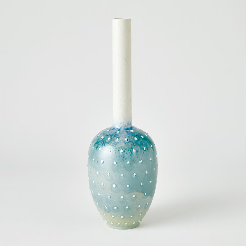 Ceramic Table Vase, 20.25" H x 6.75" W x 6.75" D