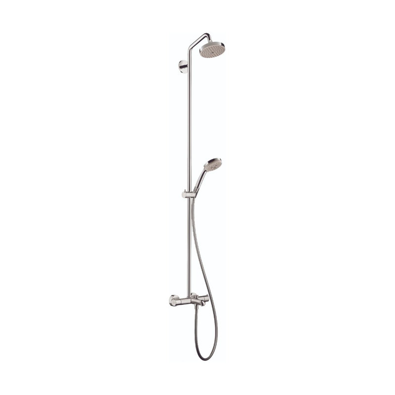 Croma Thermostatic Complete Shower System, Chrome