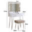 Chawn Dressing Table with Mirror-983848272