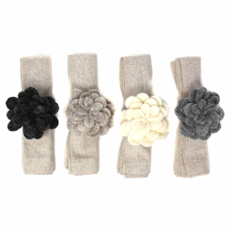 Natural Wool, Azo-free Dyes Napkin Ring
