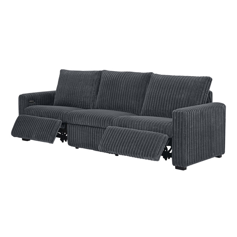 Rsonki Power Recliner Sofa, Dark Gray