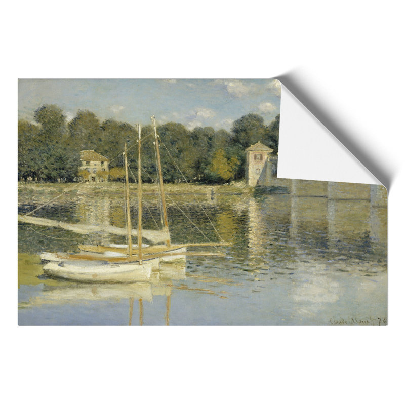 The Argenteuil Bridge by Claude Monet - Frameless Print, 21cm H x 30cm W x 0.1cm D