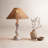 Naveen 16" Sculpted Marble Table Lamp