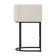 27" H Counter Height Bar Stools Set Of 2, Modern Barrel Counter Stools With Backrest And Arms, Metal Frames, Linen Fabric Upholstered Accent Barstools For Kitchen Island