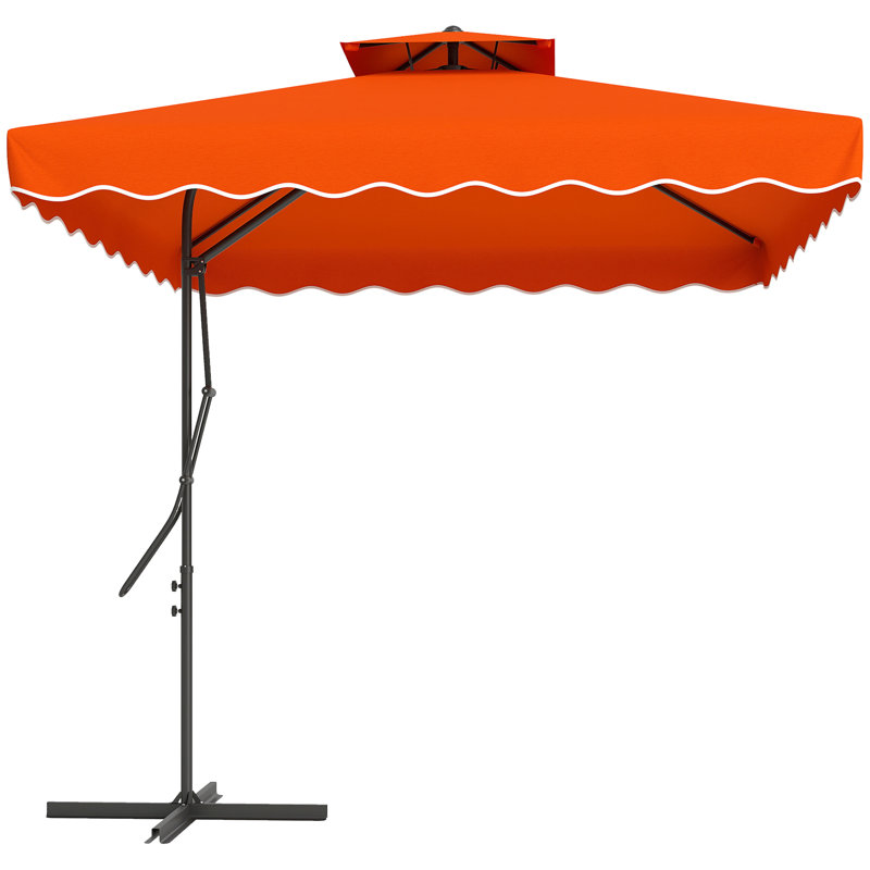 243cm Cantilever Parasol, Orange