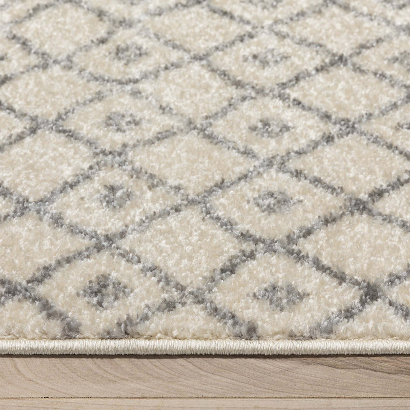  Tapis ivoire gris Mystic Colette, Rectangle 5'3" x 7'3"
