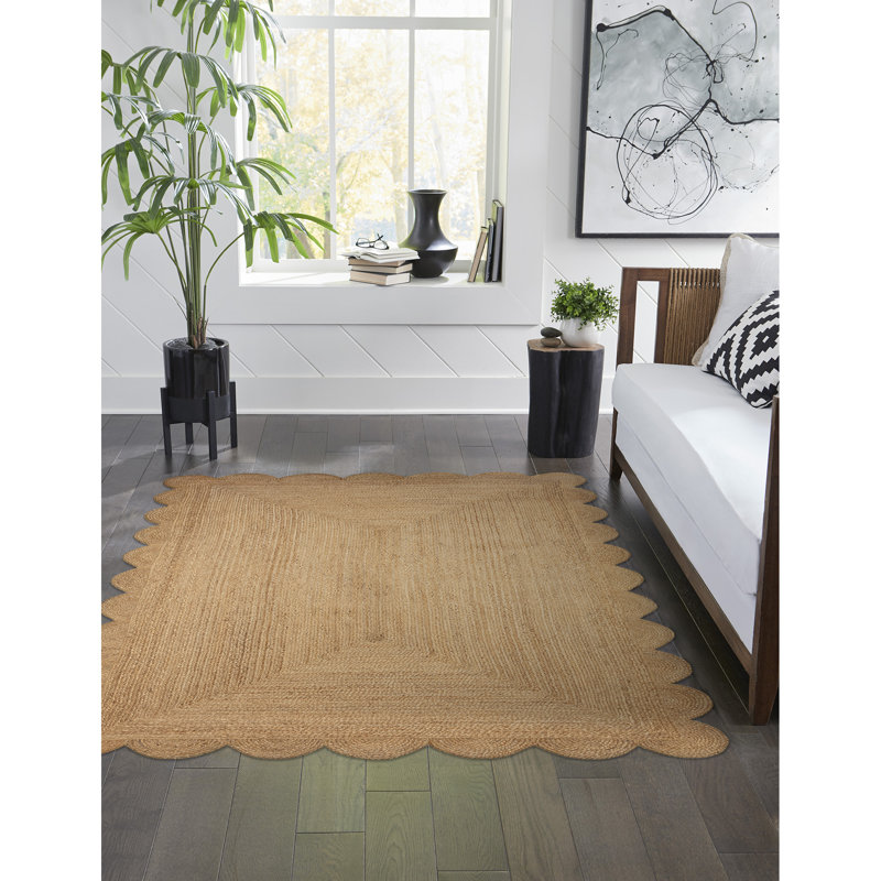 Tapis d'intérieur à bord festonné Bénéfice Naturel, Rectangle 8 pi x 10 pi