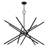 14 Light Black Extra Large Foyer Chandelier