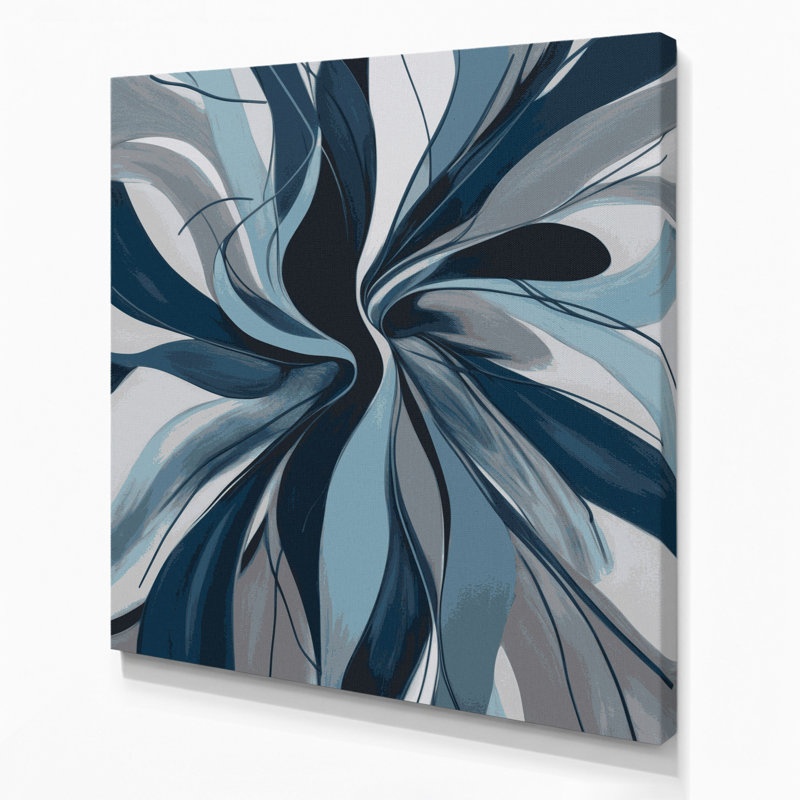 Abstrait art figuratif gris sur toile 14, H 12 po x l 12 po