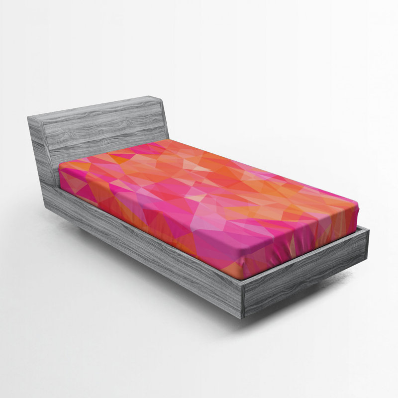Microfiber Abstract Fitted Sheet, Twin XL Fitted Sheet
