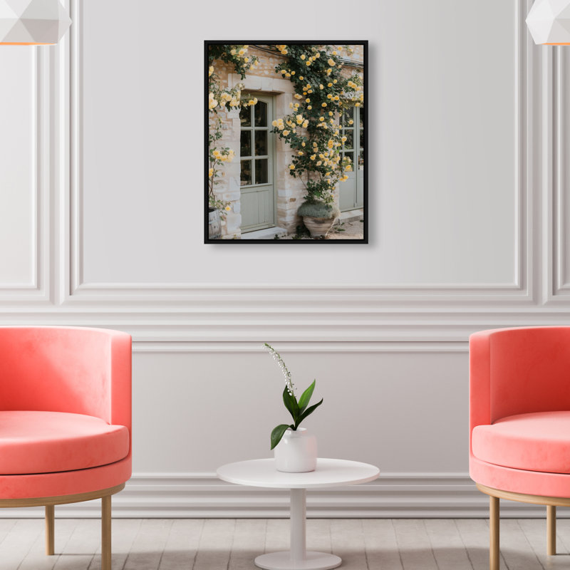Honeyed Briar Wall Print by Oliver Gal, 17"H x 21"W, Black Floater Frame