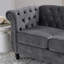 3-Seater + 3-Seater Combination Sofa.Grey Velvet
