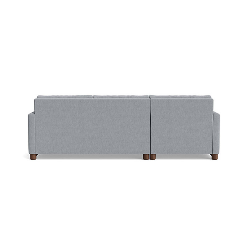 Reve Sofa with Chaise (with Storage), Chaise On Left, Performance Weave - Zinc