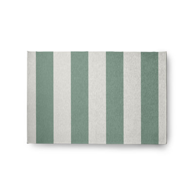 Annawan Chenille Striped Indoor / Outdoor Rug