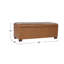  Grand banc de rangement capitonné - Similicuir caramel-309115187