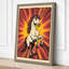 Radiant Horse Retro - Wrapped Canvas-67045744-67045759