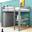 Lit mezzanine double avec garde-robe et bureau-2017880163