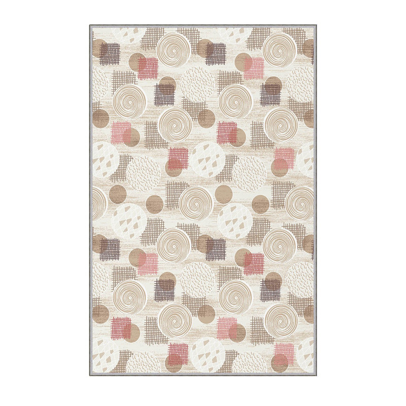 Luxurious 3D Printed Area Carpet, 5.9 x 9.2 Feet | 100% Polyester, 0.3 in Pile Height, 650 g/m² | Antibacterial & Non-Slip Underside, Machine Washable for Easy Care | Perfect for Living Room, Bedroom, or Office Décor