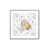 Cadre simple en chrome poli, bois massif