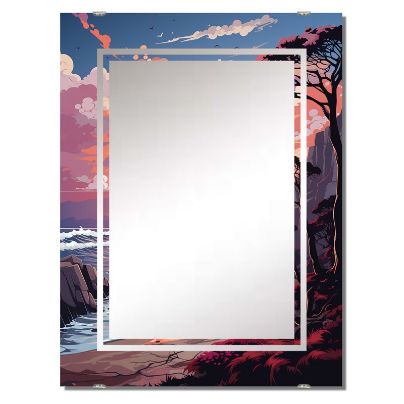 Dulverton - Miroir mural Coastal Beach MIR139406, 40 po x 30 po