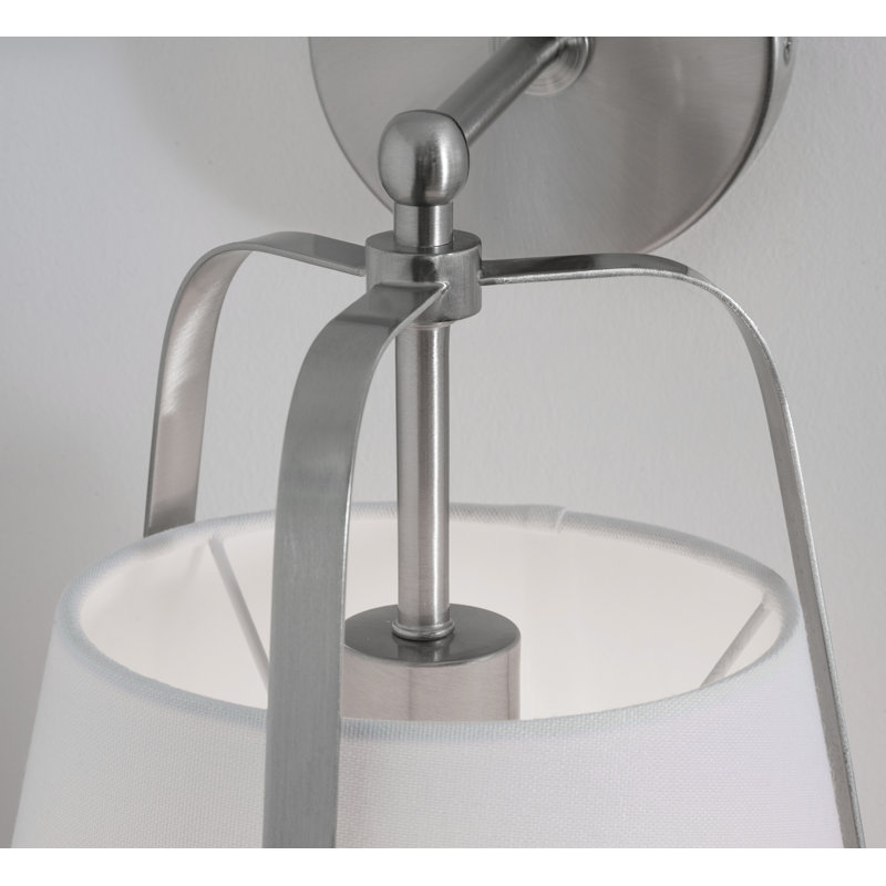 Applique murale 15 po Jamori, Nickel satiné