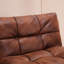 71" Convertible Faux Leather Futon Twin Size with Adjustable Arms-1877857977