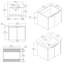 Meuble-lavabo flottant avec lavabo, porte à fermeture en douceur, lavabo en céramique, contreplaqué-1029260607-1029260615