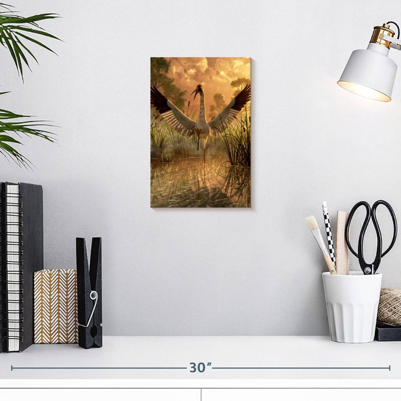Brampt Sandhill Crane, 12" H x 8" W